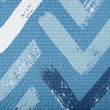 Shavel 100% Polyester Luxury Seersucker Chevron Comforter Set With Pillowshams Blue
