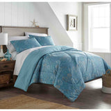 Seersucker Polyester Comforter Set Sailor Stripe by Shavel Home Products