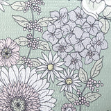 Shavel 100% Polyester Luxury Seersucker Wildflowers Comforter Set With Pillowshams Green