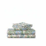 Shavel 100% Polyester Luxury Seersucker Hampton Floral Sheet Set With Matching Pillowcases Multi