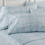 Shavel 100% Polyester Luxury Seersucker Crosshatch Sheet Set With Matching Pillowcases Teal