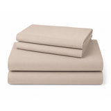 RT Designers Collection 300 TC 100% Organic Cotton Lightweight Solid Sheet Set Beige