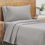 RT Designers Collection 300 TC 100% Organic Cotton Lightweight Solid Sheet Set Grey