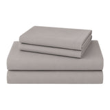 RT Designers Collection 300 TC 100% Organic Cotton Lightweight Solid Sheet Set Grey