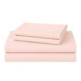 RT Designers Collection 300 TC 100% Organic Cotton Lightweight Solid Sheet Set Rose