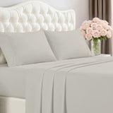 RT Designers Collection 300 TC 100% Organic Cotton Lightweight Solid Sheet Set Silver