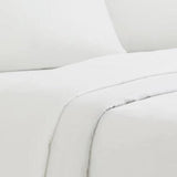 RT Designers Collection 300 TC 100% Organic Cotton Lightweight Solid Sheet Set White