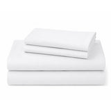 RT Designers Collection 300 TC 100% Organic Cotton Lightweight Solid Sheet Set White