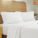 RT Designers Collection 300 TC 100% Organic Cotton Lightweight Solid Sheet Set White