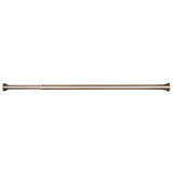 Versailles Indoor/Outdoor Stainless Steel Heavy Duty Curtain Tension Rod for Windows Brushed Nickel