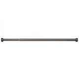 Versailles Indoor/Outdoor Stainless Steel Heavy Duty Curtain Tension Rod for Windows Graphite