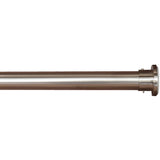 Versailles Indoor/Outdoor Stainless Steel Heavy Duty Curtain Tension Rod for Windows Brushed Nickel