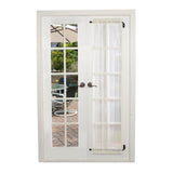 Versailles Arrow Steel Heavy Duty Curtain Swing Arm Pair Black