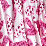 Plazatex Christmas Scarlett Micro plush Decorative All Season Pink Color 50" X 60" Throw Blanket