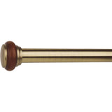 Versailles 1 1/8" Titan Ex Rod With Saturn Finial Set - Antique Brass