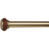 Versailles 1 1/8" Titan Ex Rod With Saturn Finial Set - Antique Brass