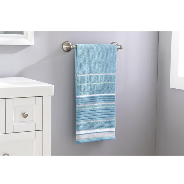 Saturday Knight Ltd Seabrook Stripe Textured And Sculpted Soft Bath Towel - 27x5