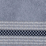 Saturday Knight Ltd Cubes Collection Modern And Clean Heathered Bath Hand Towel - 16x26", Gray