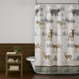 Saturday Knight Ltd Home On The Range Wildlife Fabric Shower Curtain - 70x72", Multi