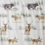 Saturday Knight Ltd Home On The Range Wildlife Fabric Shower Curtain - 70x72", Multi