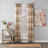 Saturday Knight Ltd Aiden Woven Design Window Panel With 1.5" Rod Pocket - 52x84", Taupe