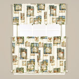 SKL Home Saturday Knight Ltd Nature's Hope Flowers And Butterflies Printed 24" Tier Pair Window Curtains - Multi