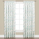 Saturday Knight Ltd Gentle Wind Collection High Quality Leaf Pattern Window Panel With 3" Rod Pocket - Jade