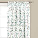 Saturday Knight Ltd Gentle Wind Collection High Quality Leaf Pattern Window Panel With 3" Rod Pocket - Jade