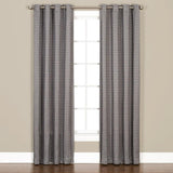 Saturday Knight Ltd Sacai Geometric Woven Jacquard Window Grommet Panel - , Charcoal