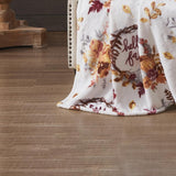 RT Designer's Collection Harvest Love Printed Flannel Throw Blanket 50