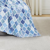 RT Designer's Collection Quatrefoil Printed Premium Flannel Throw Blanket 50" x 60" Multicolor