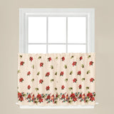 SKL Home Saturday Knight Ltd Holiday Elegance Beautiful Design With 1.5" Rod Pocket Window Tier Pair - Multi