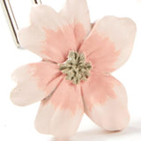 Saturday Knight Ltd Misty Floral Beautiful Bath Shower Curtain Hooks - 2.75x3.79x6.97", Pink