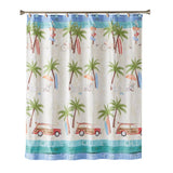 Saturday Knight Ltd Paradise Beach Life Fun Fabric Bath Shower Curtain - 70x72", Multi