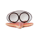 Saturday Knight Ltd South Seas Starfish And Shell Bath Toothbrush Holder - 4.58x2.6x3.97