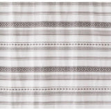 Saturday Knight Ltd Geo Woven Designs Stripe Fabric Bath Shower Curtain - 70x72", Black/Beige