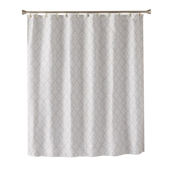 Saturday Knight Ltd Geo Diamond 2-Tone Design Fabric Bath Shower Curtain - 70x72