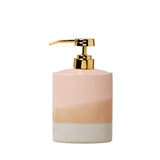 Saturday Knight Ltd Alanya Blush And Nautral Bath Lotion Pump Dispenser - 6.47x2.32x3.84", Blush