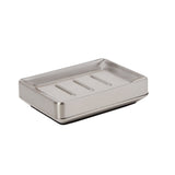 Saturday Knight Ltd Roche Sturdy Iron Construction Bath Soap Dish - 1.24x3.76x5.2", Nickel