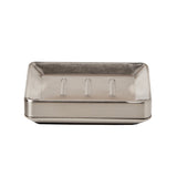 Saturday Knight Ltd Roche Sturdy Iron Construction Bath Soap Dish - 1.24x3.76x5.2", Nickel