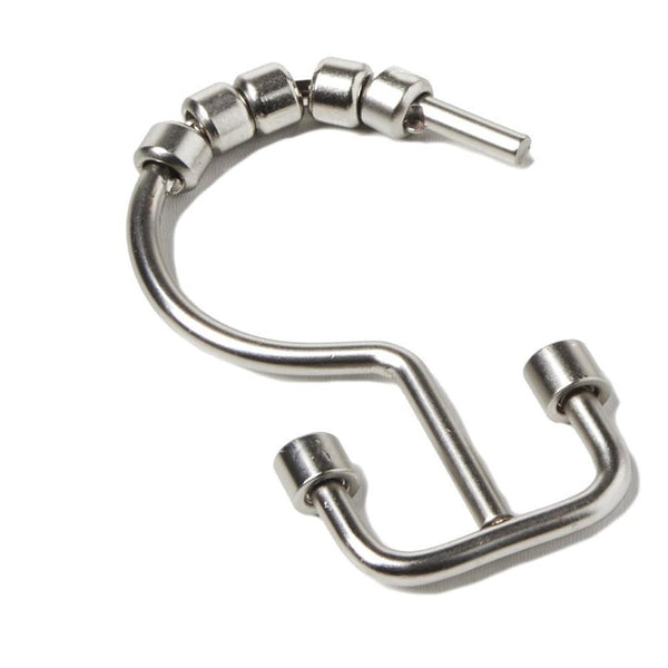 Saturday Knight Ltd Double Hang Iron Bath Shower Curtain Hooks - 6.27x3.56x1.38