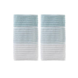 Saturday Knight Ltd Planet Ombre Woven Distinctive Bath Hand Towel Set - 2 Piece - 16x26", Aqua