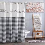 SKL Home Saturday Knight Ltd Farmhouse Dogs Fabric Printed Versatile Style Bathroom Shower Curtain - 72X72