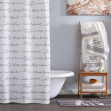 SKL Home Saturday Knight Ltd Fur Ever Friends Contemporary Simplistic Style Bathroom Shower Curtain - 70X72", Black