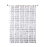 SKL Home Saturday Knight Ltd Fur Ever Friends Contemporary Simplistic Style Bathroom Shower Curtain - 70X72", Black