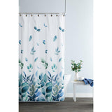 SKL Home Saturday Knight Ltd Ontario Nature Inspired Pattern Watercolor Effects Shower Curtain - 70X72", Green