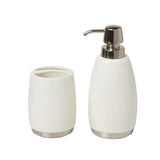 SKL Home Saturday Knight Ltd Ari Stylish Handsome classic look toothbrush holder 4.75x3.38x3.38" - Natural