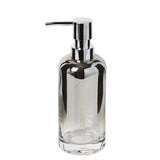 SKL Home Saturday Knight Ltd Silver Cloud Polished And Ombre Design Lotion/Soap Dispenser - 7.85x2.76x2.76", Silver