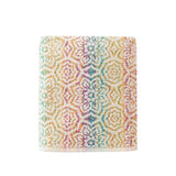 SKL Home Saturday Knight Ltd Rhapsody Bold Colors And An Intricate Pattern Reversible Bath Towel 27x50", Multi