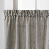 Saturday Knight Ltd Nelson Versatile Tailored Window Tier - 2 Piece - Black
